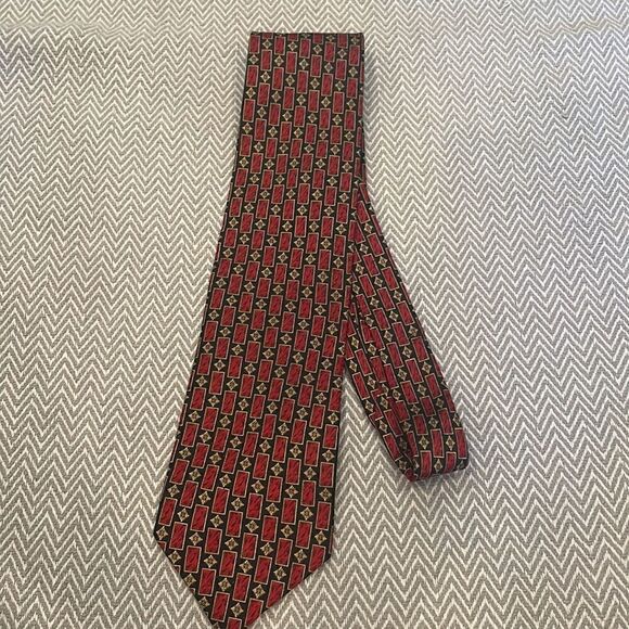 Valentino Cravatte Made In Italy Silk Tie - Picture 2 of 5